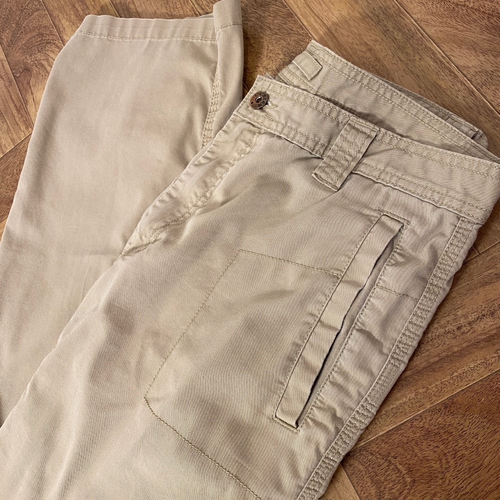 LL Bean Pants Mens 34x34 Khaki Hiking Camping Outdoors Casual
